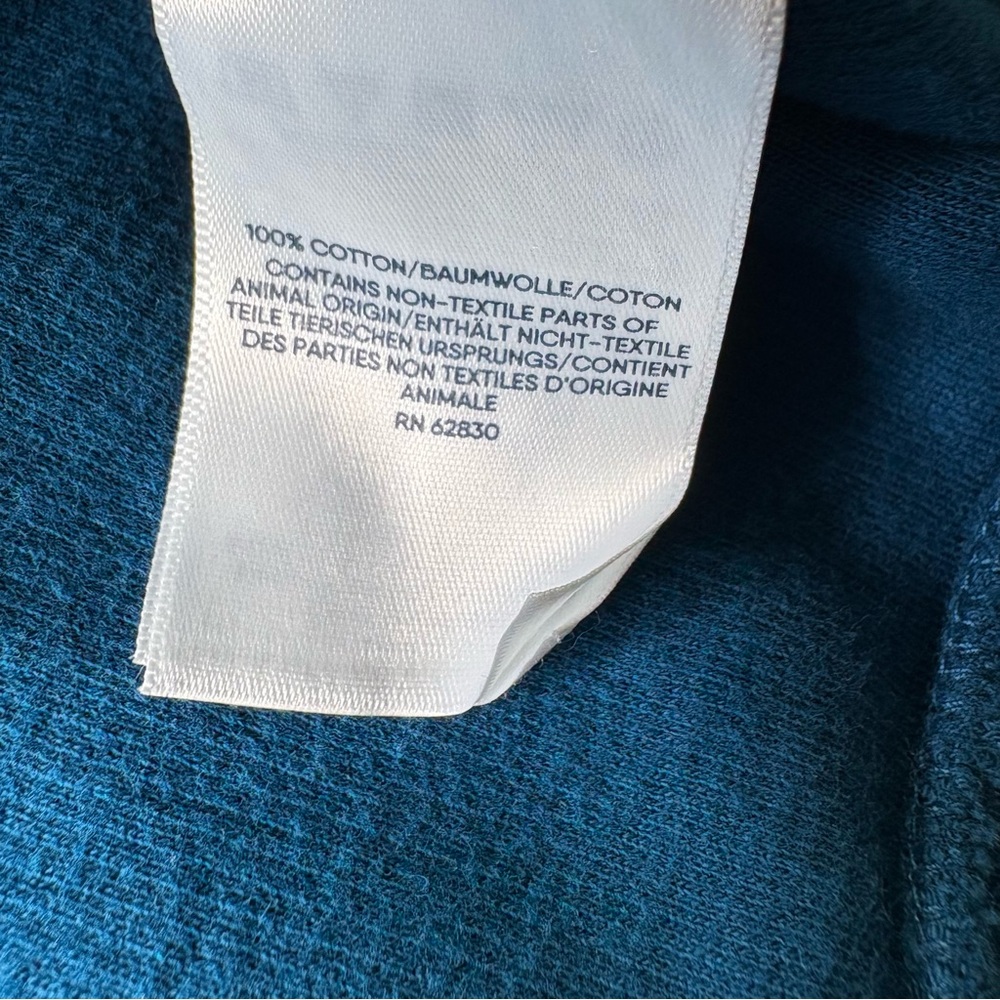 Lands' End Men's Blue Quarter Zip Pullover Sweater SzXXL Preppy Casual Staple - Picture 9 of 12